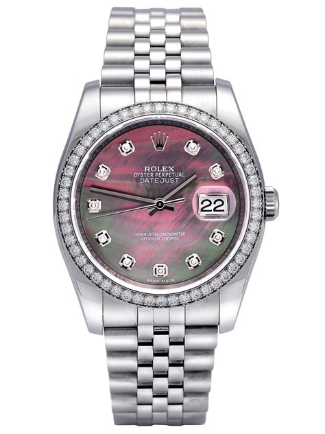 rolex black mother of pearl datejust